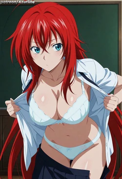 [Azurline] Rias Gremory (High School DxD) #4 (Patreon) [AI Generated]