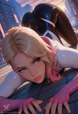 Patreon - NaughtyPuff - 🕷️ Spider-Gwen - Rooftop Temptation (113 Pics) [AI GENERATED]