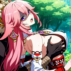 [bm/bm337 (29533372)] Yae Miko [AI Generated]