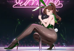 [Patreon] (cMonster) Makoto Kino (Sailor Jupiter) Bunny Girl x OLD MAN (AI Generated)