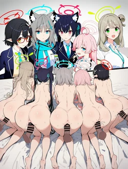 [Pixiv] AIypse (10485395) - Abydos Orgy [AI Generated]