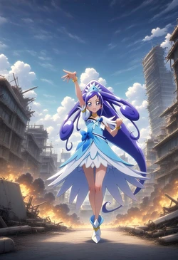 [goldnotakashi] Cure Diamond [AI Generated]