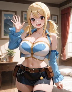 (mirai art) Lucy Heartfilia ルーシィ・ハートフィリア (fairy tail) [AI Generated]