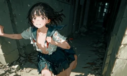 【Acorn】 廃墟で [AI Generated]