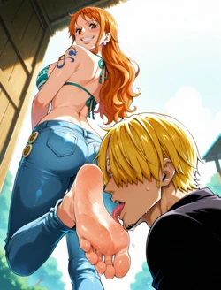 [Apersdraw] One piece foot fetish [AI Generated]
