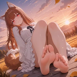 [AI Generated] Holo/ホロ feet