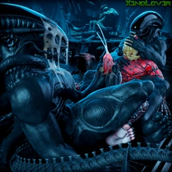 [X3noLov3r] Hugged Down (Alien, Marvel)