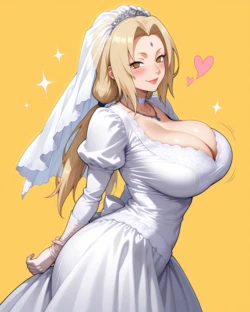 [MissMTF] Tsunade Senju - Beautiful Bride (AI Generated)