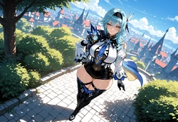 [Miyu] Eula Lawrence: A Noble Stroll [AI Generated]