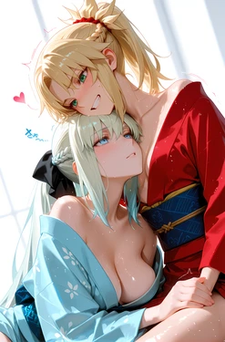 [chefcookwaifu] Morgan and Mordred (R18) [AI Generated]