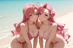 [chefcookwaifu] Lacus Clyne & Euphemia [AI Generated]