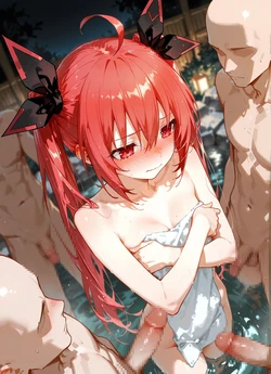 [AI Generated] 五河琴里、男湯に挑戦