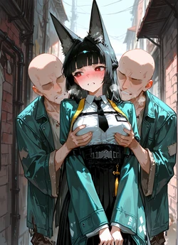 [AI Generated] 星見雅、スラム潜入