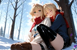 [chefcookwaifu] Artoria and Violet [AI Generated]