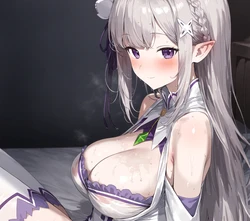 (AzzAI) Emilia エミリアとえっち・A (ReZero) [AI Generated]