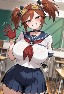 [Nankoai] Gaige DiMartino (Borderlands)-req-uniform.goldbikini-BBC- (Patreon) [AI Generated]