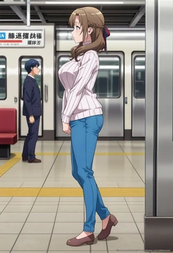tachibana ai - Mamako Oosuki in train 128 illustrations | 大好真々子 電車プレイ 128枚 [AI Generated]
