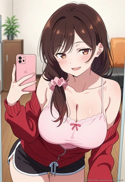 tachibana ai - [Rent-A-Girlfriend] Chizuru Mizuhara in Room Wear 175 illustrations | [彼女、お借りします] 部屋着の水原千鶴 175枚 [AI Generated]