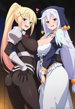 tachibana ai - [KonoSuba] Darkness x Eris 93 illustrations | [このすば] ダクネス x エリス 93枚 [AI Generated]
