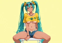 [ANIREALAI] Brazilian Miku - Tropical & Vocal Energy (AI Generated)