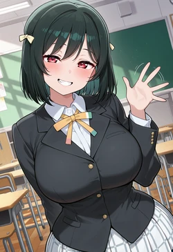 [Nankoai] Shioriko Mifune - 三船栞子 -req-uniform.goldbikini-bathroom-BBC- (Patreon) [AI Generated]