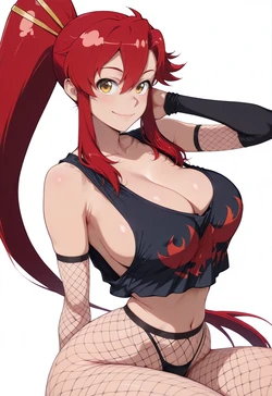 [ANIREALAI] Yoko Littner - Casual Confidence in Black (AI Generated)