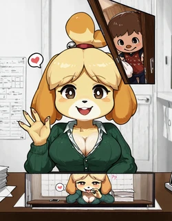 Animal Crossing- Secretarial Duties [AI Generated]