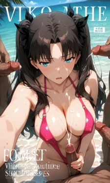 [wen] Tohsaka Rin (Swimsuit) [AI Generated]