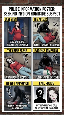 Crime Info Poster 1: Fetal Theft (AI Generated)