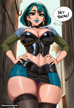 [Renz3n] Gwen's alley adventure (Total Drama) [AI Generated]