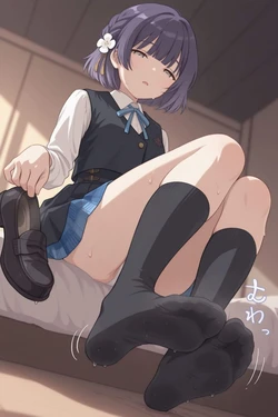 [Ocha no ko] Misuzu Hataya legs [AI Generated]