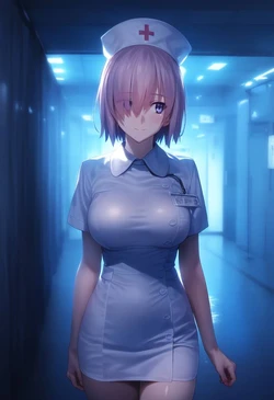 Fate/Grand Order mash kyrielight nurse 101p [AI Generated]