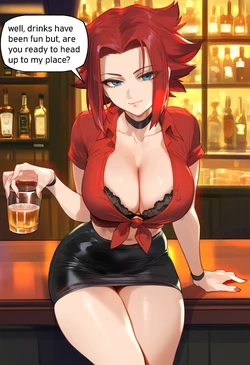 Code geass: Kallen gets a one night stand. [AI Generated]