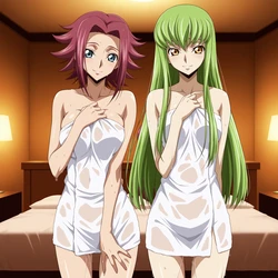 ANIPAI - C.C & Kallen - Code Geass [106 pics  Full Set + Extras] [AI Generated]