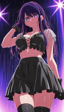 [Rin Thighsaka] Ai Oshino BLACKED+Threesome ♠️💜🖤 [AI Generated]