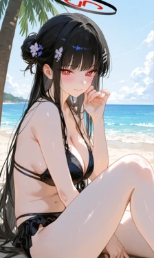 [Reiji] Rio Tsukatsuki (Blue Archive) – Beach and You [AI Generated]