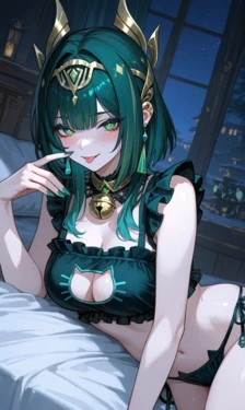 [Reiji] Nefer (Genshin Impact) – Cat Lingerie Temptation [AI Generated]