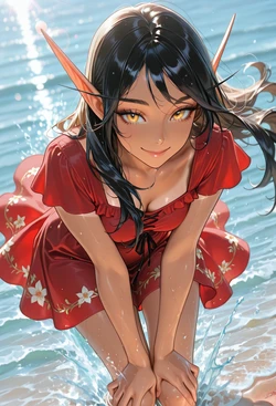 Tan Lines & Tropical Rhythms - Dancing Splash Gaze [AI Generated]