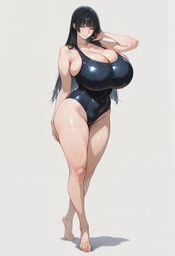 [BigMelons] 影山魅月 (スク水) [AI Generated]
