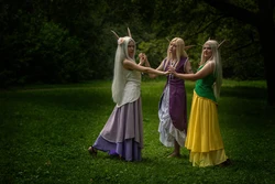 sttag_ cosplay, Larridana,  assensor - Sylvana, Alleria, Vereesa