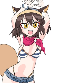 [京唄麻呂] イズナ水着 (ブルーアーカイブ)