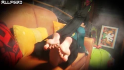 [Allfs3D]Miyabis Foot Punishment