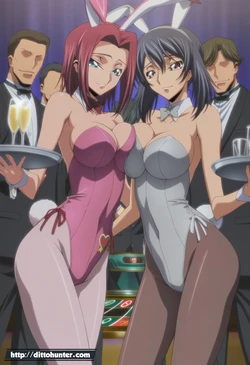 [Ditto Seeker] THR - Kallen & Ayano (Code Geass) Bunny Casino Indulgence [Ai Generated]