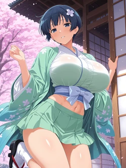 Imayo - 夜桜 ルート 特典イラスト / Yozakura Route SP (Patreon) [AI Generated]