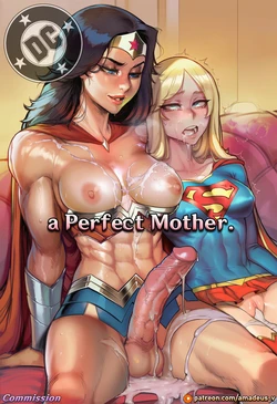 [Amadeus_V] WonderWoman x Supergirl: a Perfect Mother (Futa on Female) [AI Generated Comic]