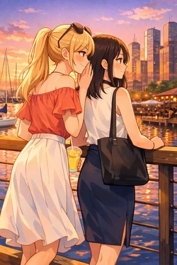 Bella and Emma Harbor Front Dates [AI Generated]