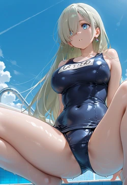 [マイネームルナ] Pregnant Belly Voyeur Series Elizabeth Liones [Sample] [AI Generated]