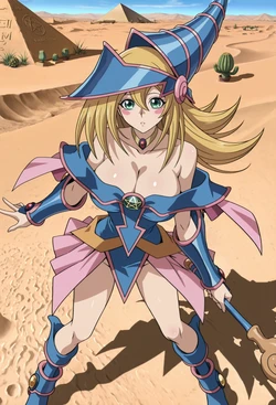 Meowu laha - Dark Magician Girl  Egyptain Desert Bar 🩵🏜️🍸[AI Generated]