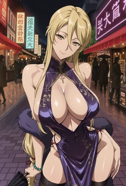 Meowu laha - Shizuka  Shanghai 💜💛🌆[AI Generated]