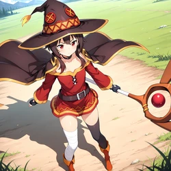 [白い物質] Megumin - Explosion Adventures - Captured (Kono Subarashii Sekai ni Syukufuku o!) [Ai Generated]